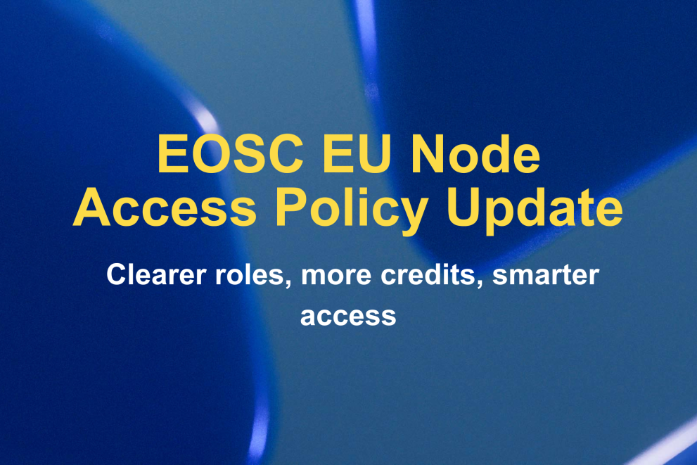 EOSC EU Node Access Policy updated: Clearer roles, more credits, smarter access 